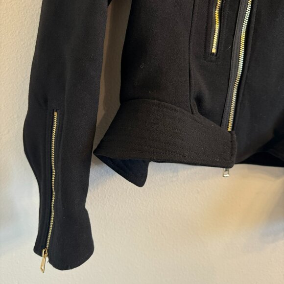 Witchery Military Jacket wool blend Womens Medium Black - Picture 5 of 9